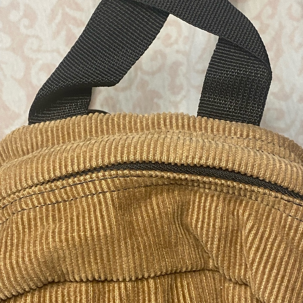 Vintage JanSport Half Pint Tan Corduroy Backpack - Picture 5 of 11